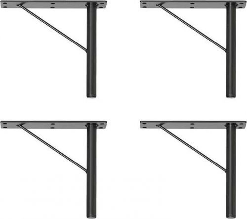 Černé kovové nožičky ke skříním v sadě 4 ks Mistral & Edge by Hammel - Hammel Furniture