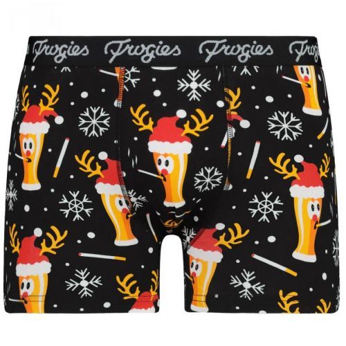 Pánské boxerky Smoke beer black Frogies Christmas