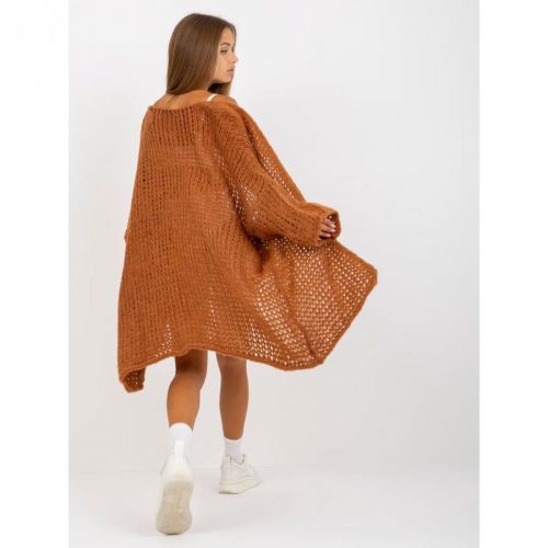 Brown knitted oversize cardigan OCH BELLA