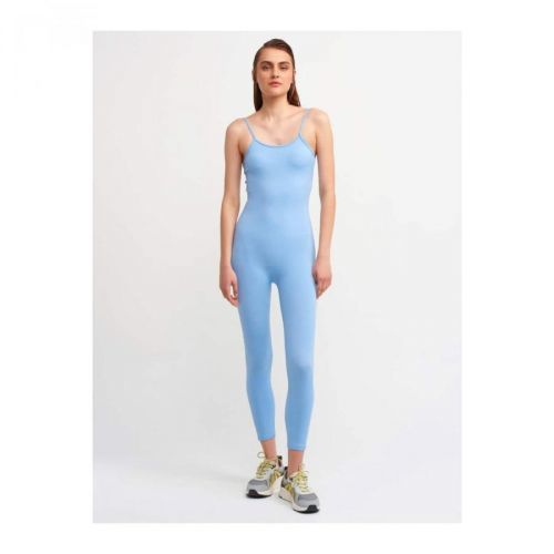 Dilvin Women's Blue Strap Jumpsuit 7957