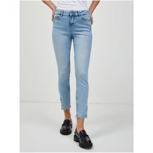 Světle modré zkrácené skinny fit džíny ORSAY - Dámské