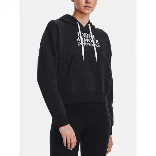 Under Armour Mikina Essential Script Hoodie-BLK - Dámské