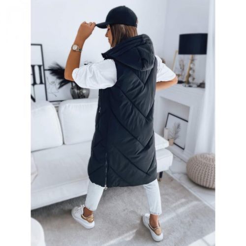 Women's quilted vest ZIPIS black Dstreet TY3217