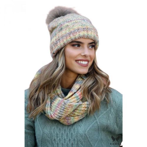 Kamea Woman's Set Hat&Chimney K.21.237.42