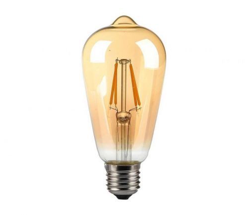 LED Žárovka FILAMENT AMBER ST64 E27/8W/230V 2200K