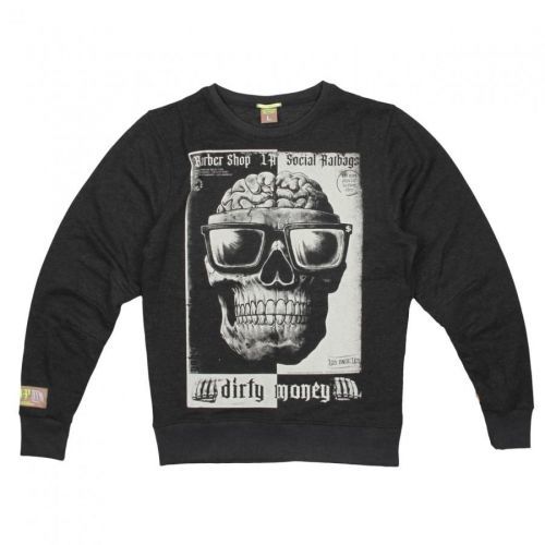 Mikina Yakuza Premium Barber Shop Skull - černá, XL