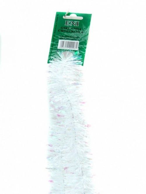 Zet servis Vánoční řetěz bílý holografický 6PLY