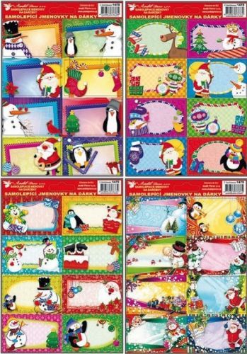 Anděl Jmenovky na dárky 3D - samolepicí - 1475