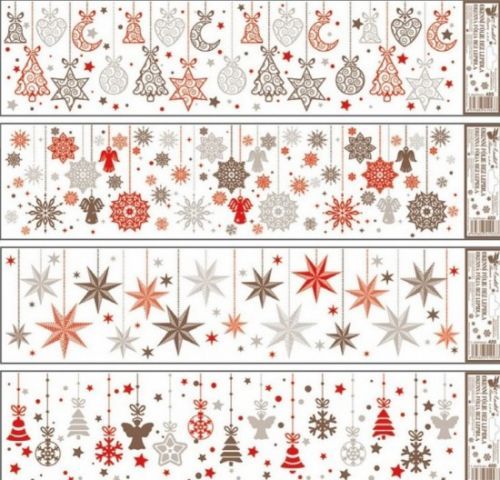 Anděl Okenní fólie - pruh - barevné visící ozdoby - 64 x 15 cm - 480