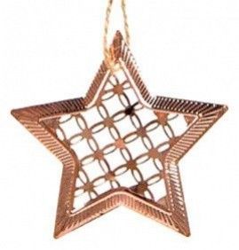 MFP Hvězda - závěs - kov - měděná - 6 ks - 8885534
