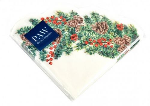 Zet servis Ubrousky vánoční - Paw - R - 20 ks - Winter Branches - SDR017300