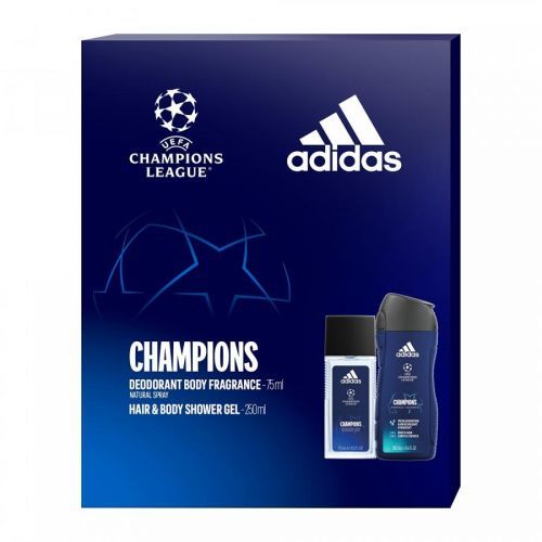 Adidas UEFA Champions League Edition - deodorant s rozprašovačem 75 ml + sprchový gel 250 ml