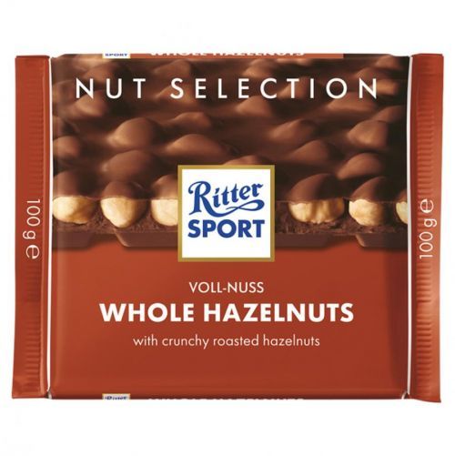 RITTER SPORT Mléčná čokoláda celé ořechy 100 g