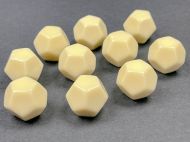 Chessex Opaque Ivory Blank 12-sided Dices (10x)