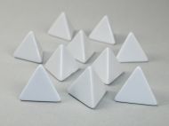 Chessex Opaque White Blank 4-sided Dices (10x)