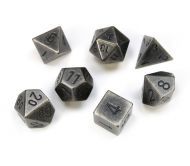 Chessex Dice Set Solid Dark Metal 16mm (7)