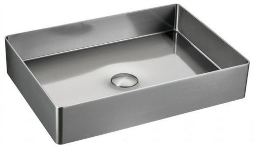 SAPHO AURUM nerezové umyvadlo 50x35,2 cm, včetně výpusti, broušený nerez AU403