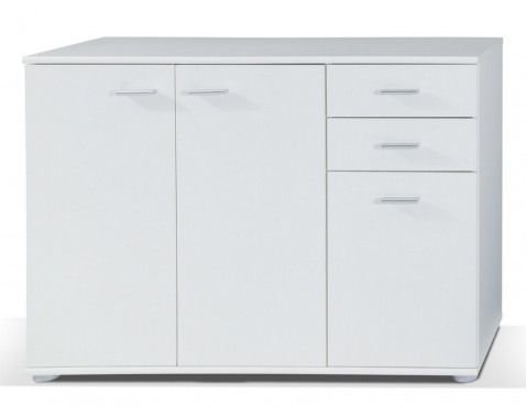 Komoda se zásuvkami Mike, bílá