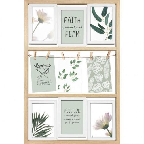 RÁM NA OBRAZOVÉ KOLÁŽE, 9 foto, 40/60/1.5 cm