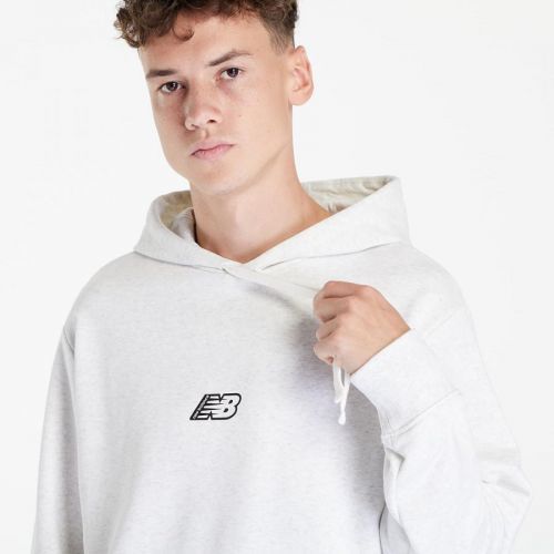 New Balance Essentials Fleece Hoodie Sea Salt Heather L