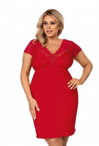 Donna Tess červená plus size Noční košilka 50/5XL