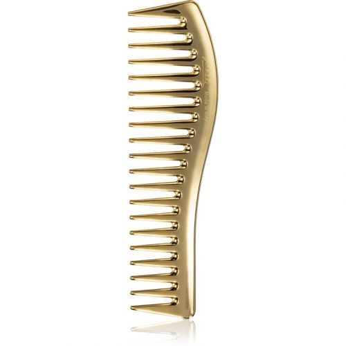 Janeke Gold Line Wavy Comb for Gel Application hřeben na vlasy k nanášení gelových produktů 18,5 x 5 cm