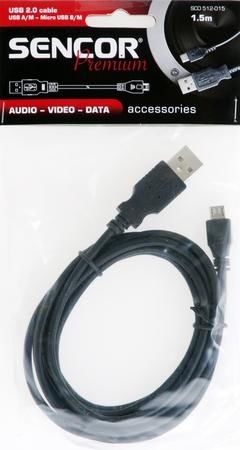SENCOR SCO 512-015 USB A/M-Micro B      
