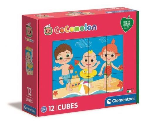 CLEMENTONI Play For Future Obrázkové kostky CoComelon, 12 kostek
