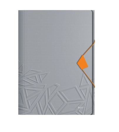 Tříchlopňové desky Leitz UrbanChic PP, A4, tmavě šedá, 46490088