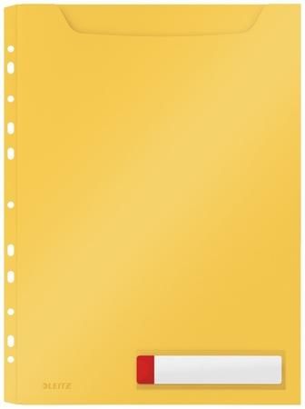 Desky velkokapacitní Leitz Cosy A4, neprůhledný PP, 3 ks, teplá žlutá, 46680019