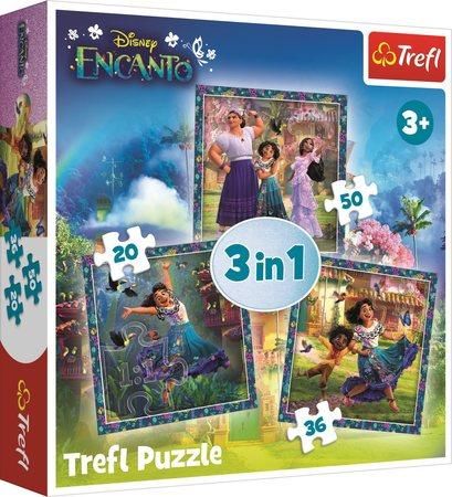 TREFL Puzzle Encanto: Postavy 3v1 (20,36,50 dílků)
