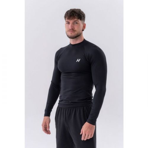 Pánské tričko Long-Sleeve Active Black XL - NEBBIA