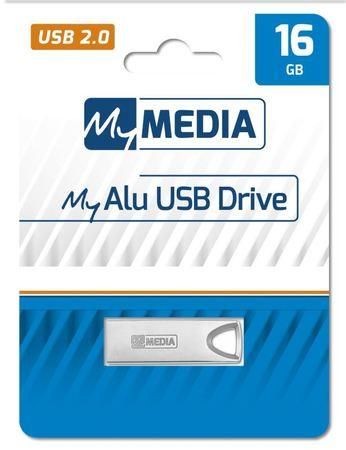 My MEDIA Flash Disk Alu 16GB USB 2.0 hliník, 69272
