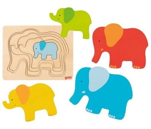 GOKI Vícevrstvá vkládačka Slon