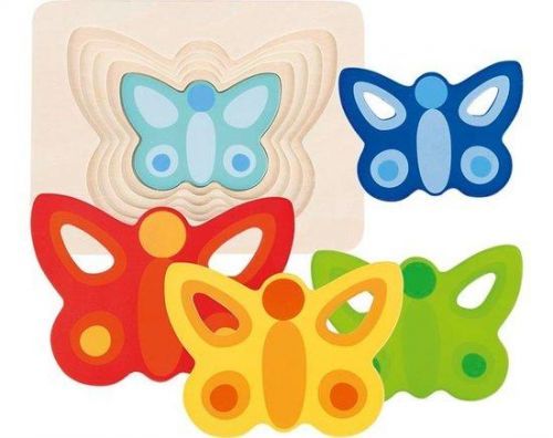GOKI Vícevrstvá vkládačka Motýl