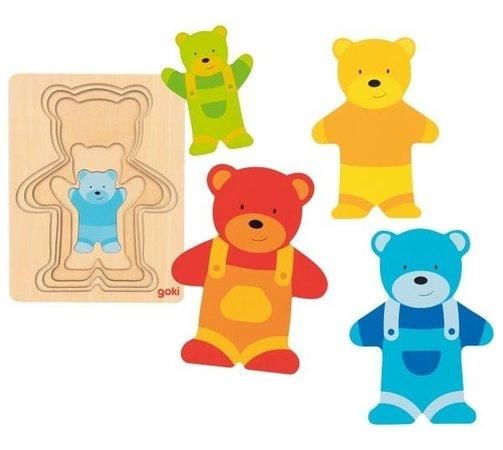 GOKI Vícevrstvá vkládačka Medvěd