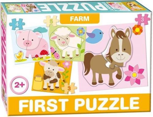 DOHÁNY Baby puzzle Doprava 4v1 (3-5 dílků)