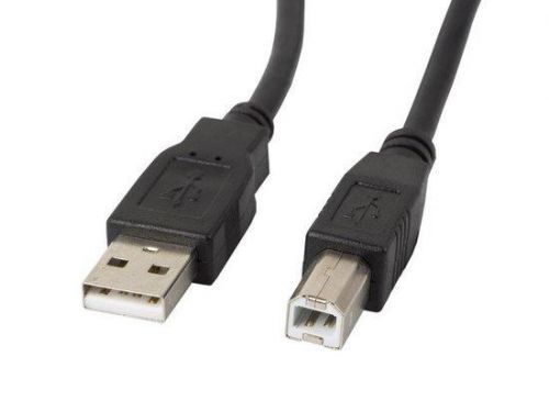 LANBERG USB-A(M)->USB-B(M) 2.0 CABLE 0.5M BLACK FERRITE