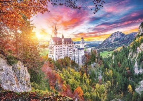 TREFL Puzzle Pohled na zámek Neuschwanstein, Německo 500 dílků