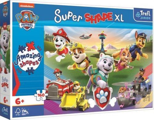 TREFL Puzzle Super Shape XL Tlapková patrola 160 dílků