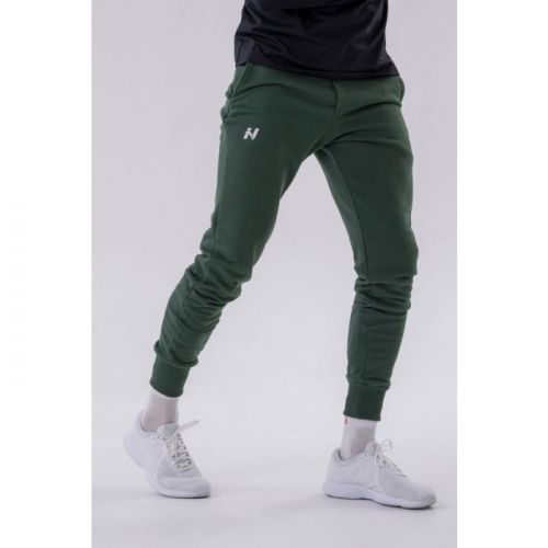 Pánské tepláky Slim Reset Dark Green XL - NEBBIA