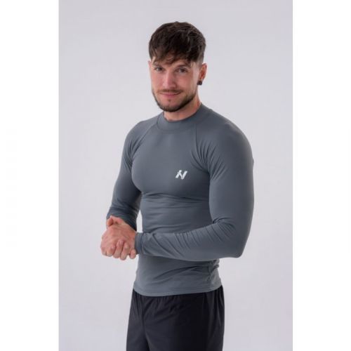 Pánské tričko Long-Sleeve Active Grey XXL - NEBBIA