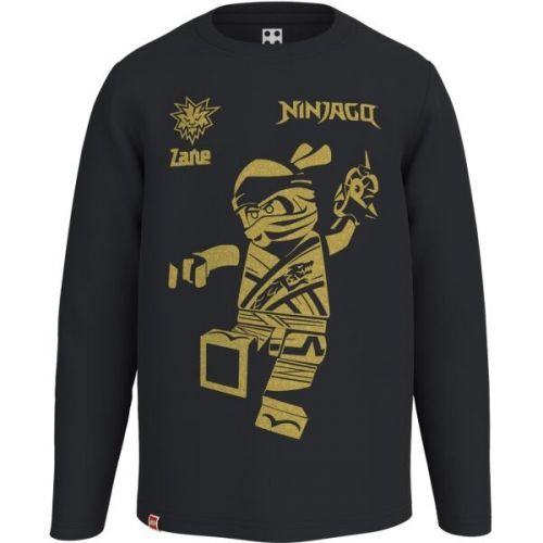 LegoWear T-SHIRT L/S Chlapecké tričko s dlouhým rukávem, černá, velikost 110