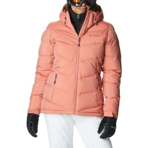 Columbia ABBOTT PEAK INSULATED JACKET Dámská zateplená lyžařská bunda, lososová, velikost M