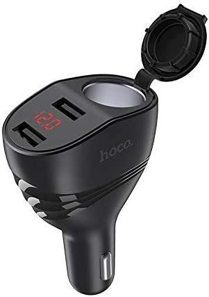 HOCO Car Charger Thunder Power 2 x USB 3,1A LCD + CL Z34 Black