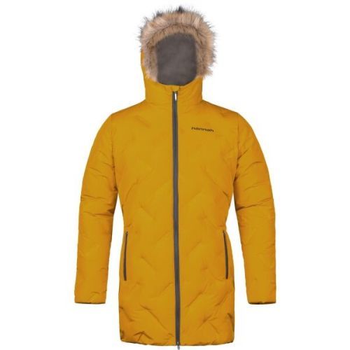 Hannah LILIAN Dámský péřový kabát, žlutá, velikost XS