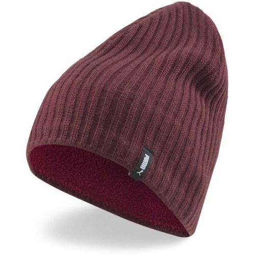 Puma ACTIV SLOUCHYBEANIE Dámská čepice, vínová, velikost UNI