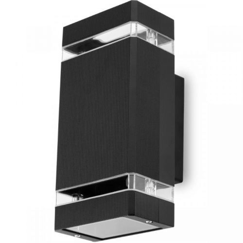 Svítidlo zahradní Svítidlo fasádní góra dół GU10 Černý HEDERA LUMILED