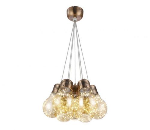 142009 - LED Lustr na lanku BULBS LED/30W/230V bronzová