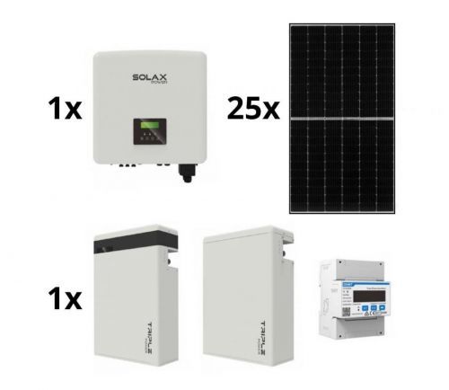 SolaXPower Sol. sestava: SOLAX Power - 10kWp JINKO + 10kW SOLAX měnič 3f + 11,6 kWh baterie